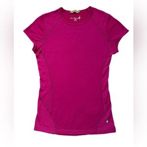 SMARTWOOL Women’s NTS 195 Berry Merino Short Sleeve Tee - XS